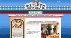 Desktop Screenshot of huckfinnrestaurant.com